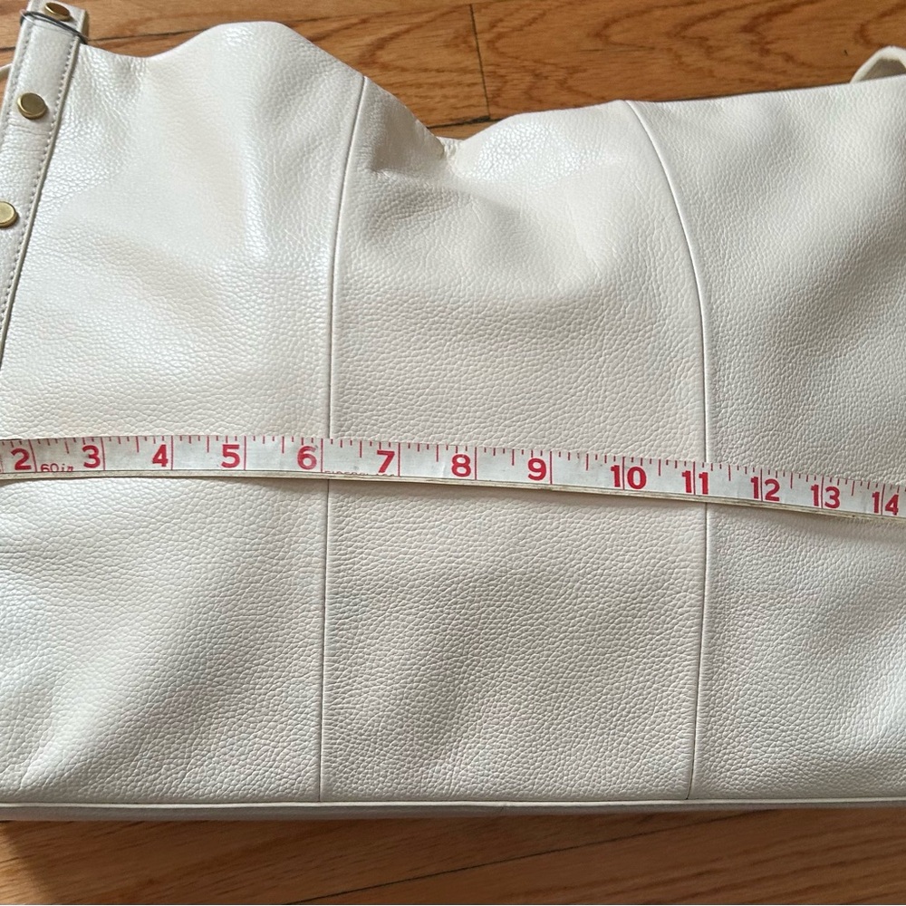 Vince Camuto Beige Leather Shoulder Bag - Picture 5 of 11